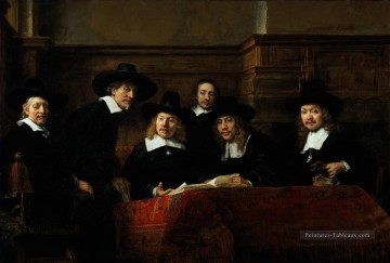  Rembrandt Peintre - Les fonctionnaires d’échantillonnage Rembrandt
